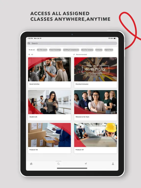 Learner Mobile iPad  स्क्रीनशॉट