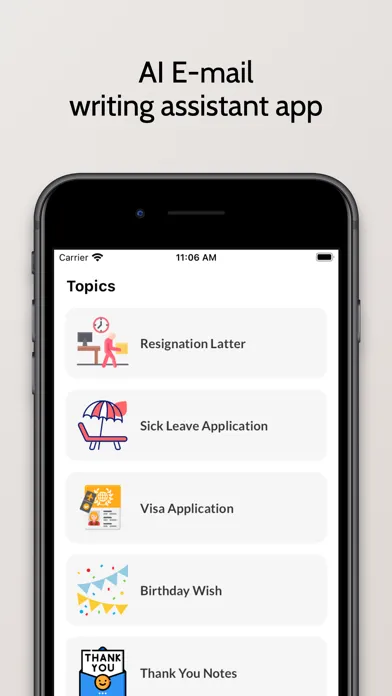 Ảnh chụp màn hình của AI Email Writer & Generator