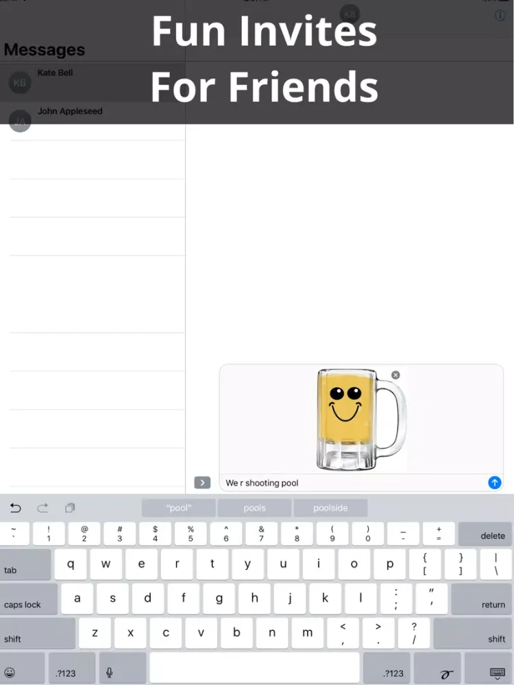 ภาพหน้าจอของ Beer Emoji Party: Fun Stickers iPad 