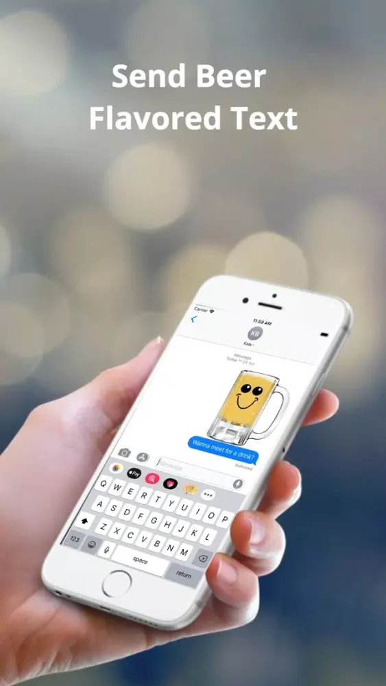 ภาพหน้าจอของ Beer Emoji Party: Fun Stickers