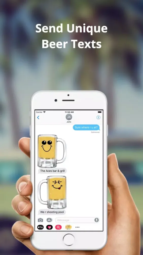 ภาพหน้าจอของ Beer Emoji Party: Fun Stickers