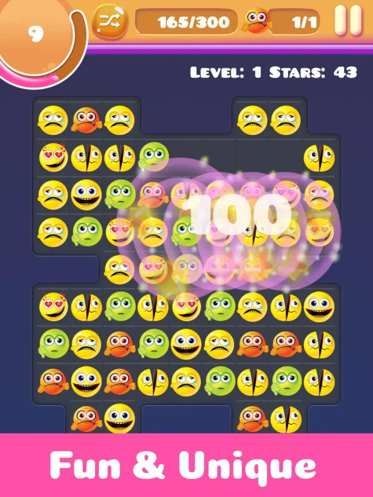 Match 4 Emojis - Line Up Four In a Row Not Three iPad 应用截图