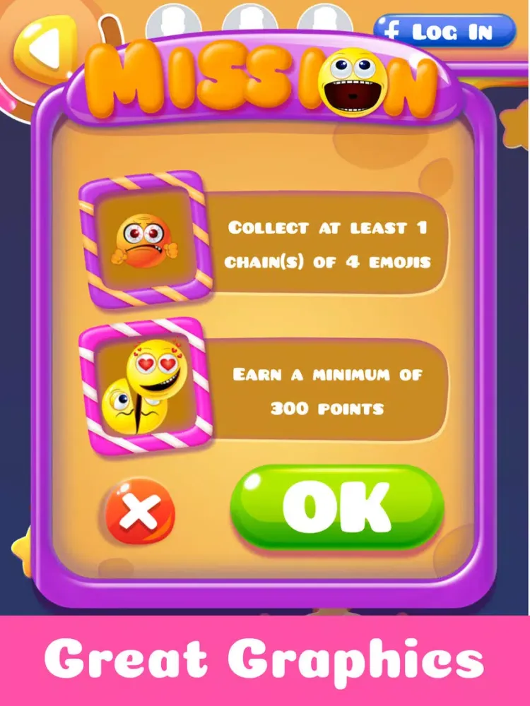 Match 4 Emojis - Line Up Four In a Row Not Three iPad 应用截图