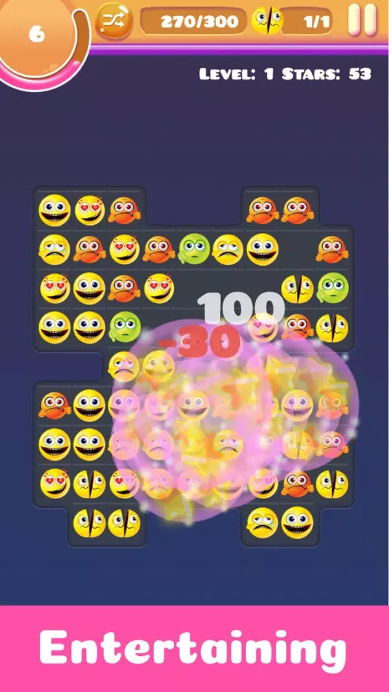 Match 4 Emojis - Line Up Four In a Row Not Three应用截图