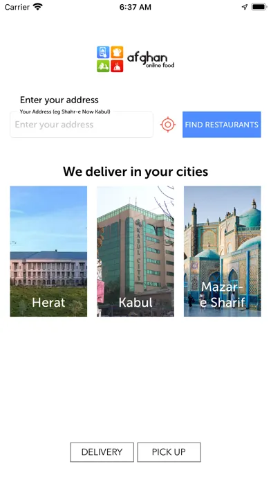Captures d'écran de Afghan Online Food