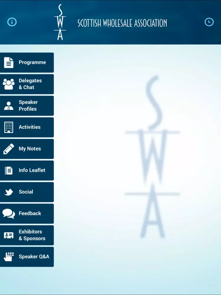 SWA Annual Conference 2019 iPad  스크린샷