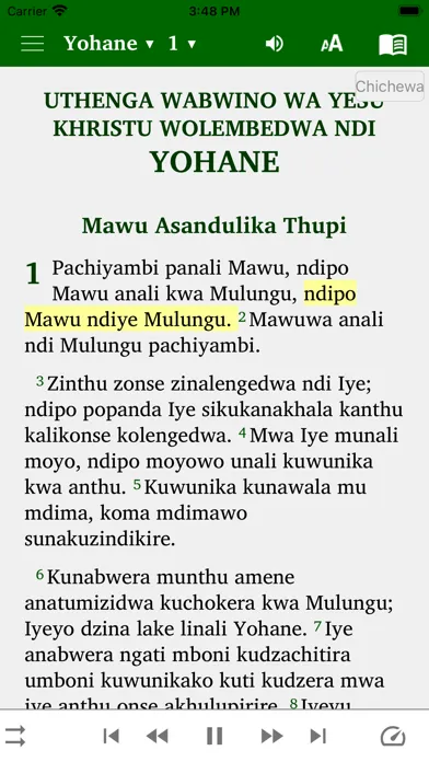 Chichewa Yao English Swahili Screenshots