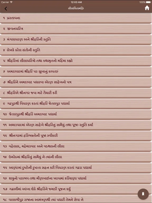 Swaminarayan Books iPad  Screenshots