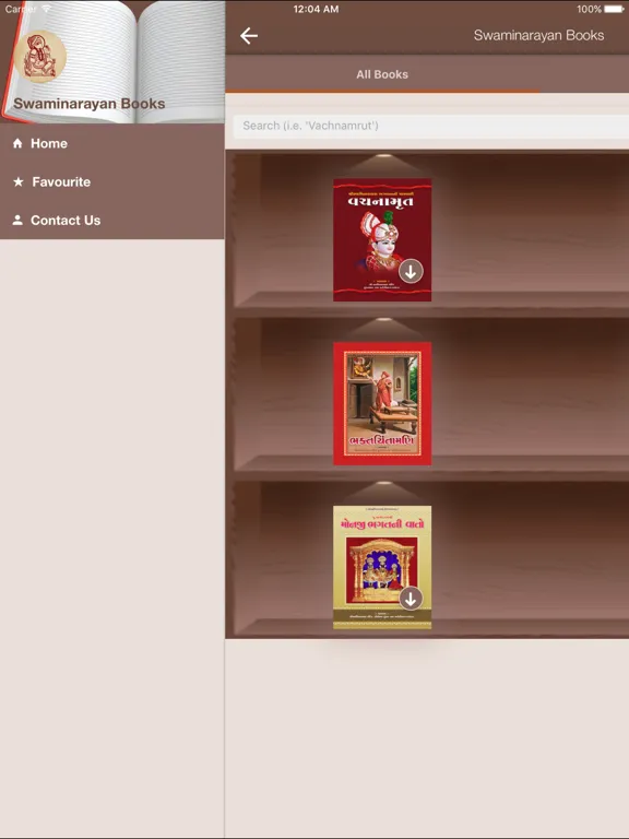 Swaminarayan Books iPad  Screenshots