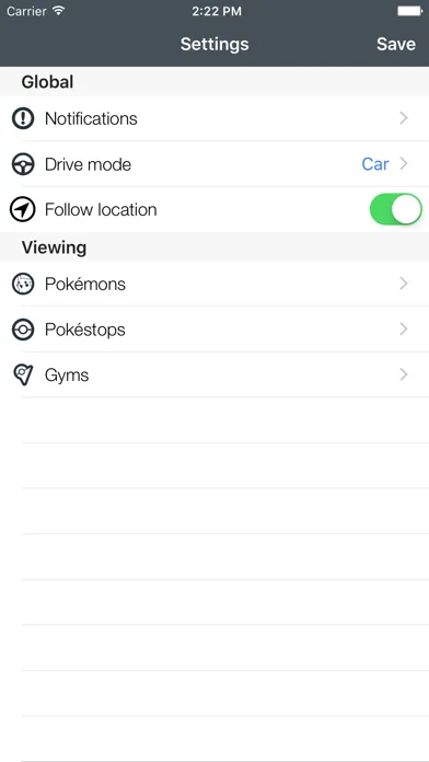 Capturas de tela do PokeMap - Maps to locate rare Pokemons !