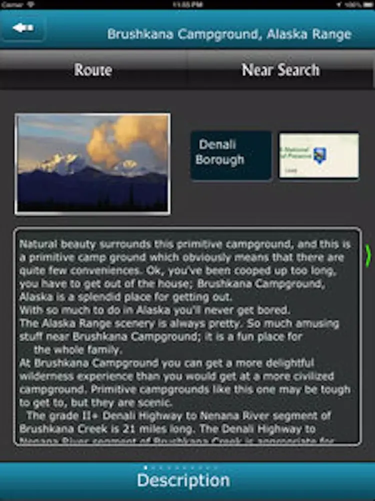 Скриншоты Alaska Campgrounds iPad 