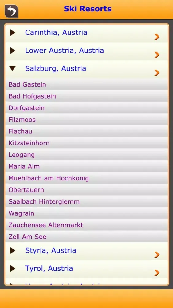 Austria Ski Resorts应用截图