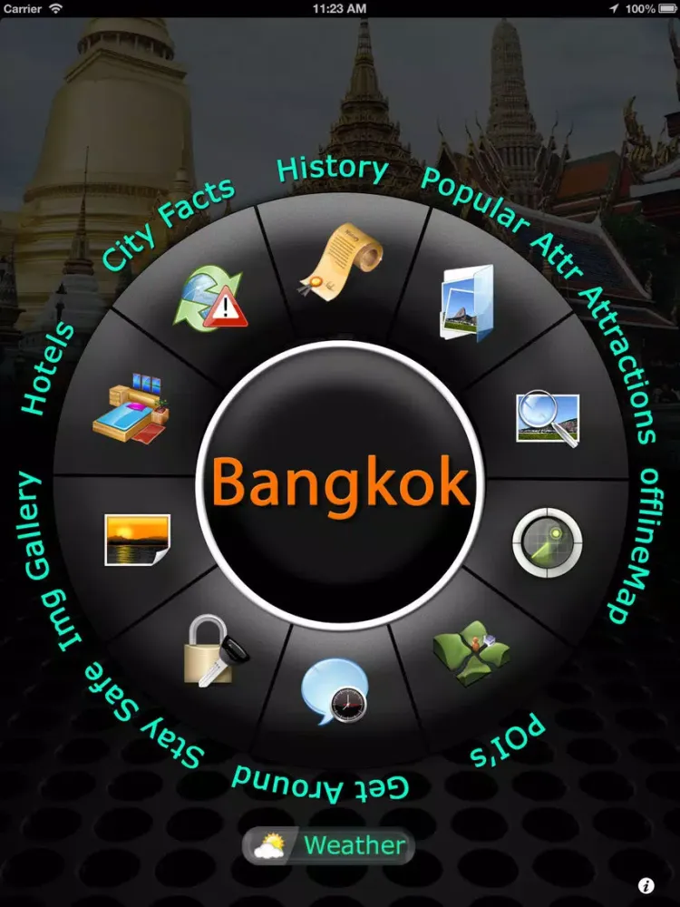 Bangkok Offline Map Travel iPad 应用截图