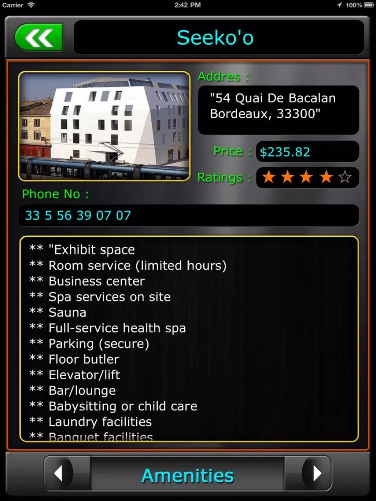 Bordeaux Offline Map Guide iPad  Screenshots