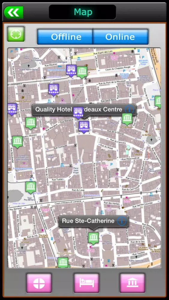 Bordeaux Offline Map Guide Screenshots