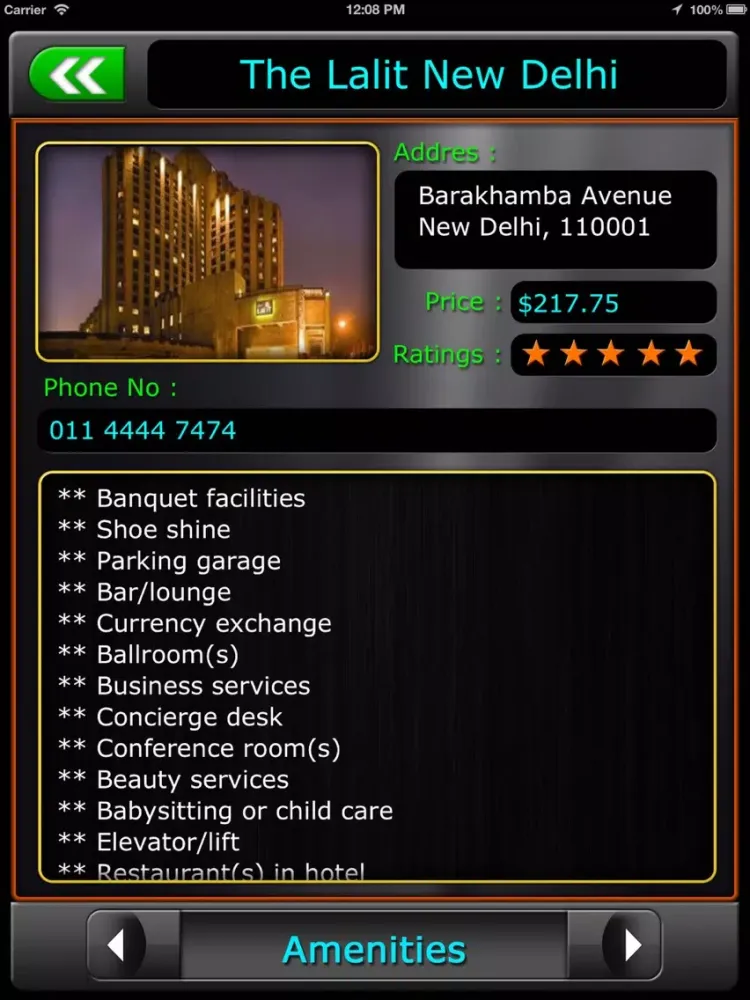 Delhi Offline Map Travel Guide iPad 應用截圖