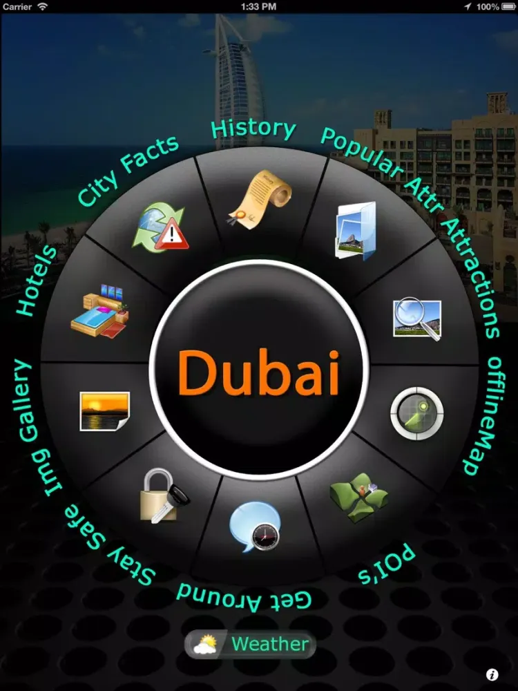 تصاویر Dubai Offline Map Travel Guide iPad 