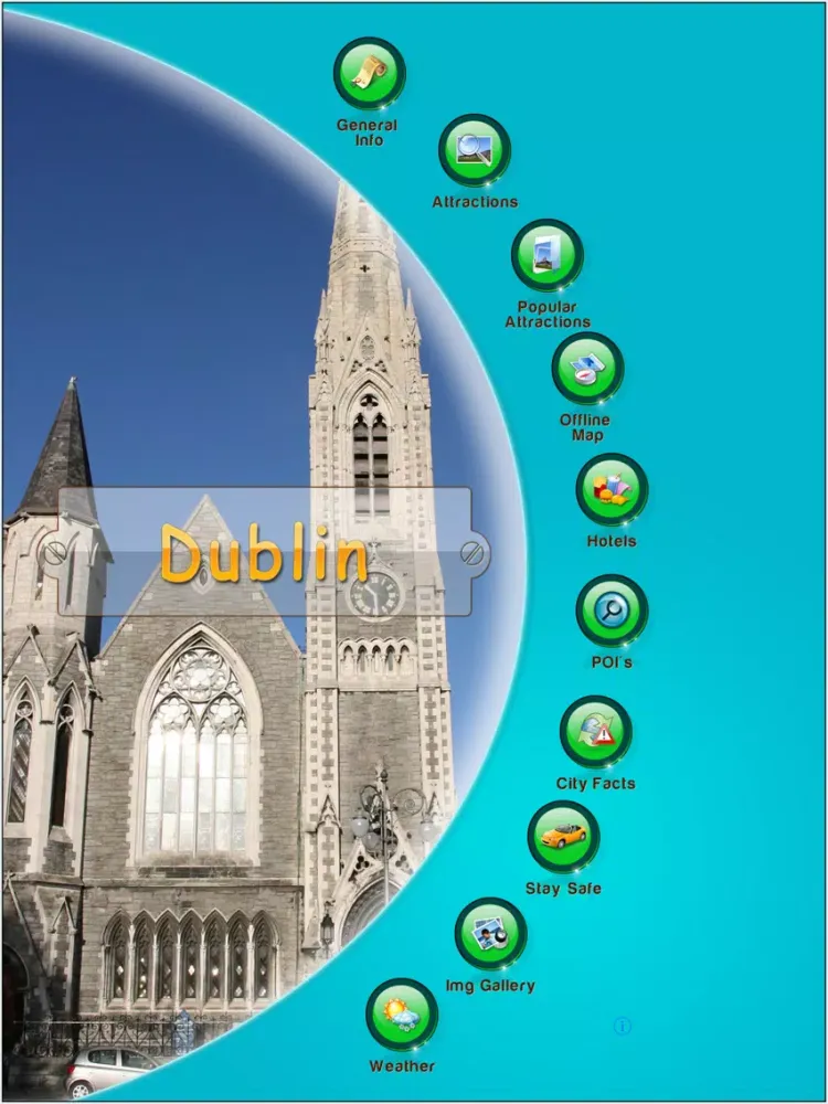 Screenshot di Dublin Offline Map Travel iPad 