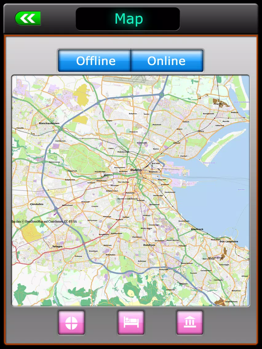 Dublin Offline Map Travel iPad  स्क्रीनशॉट