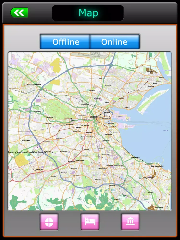Screenshot di Dublin Offline Map Travel iPad 