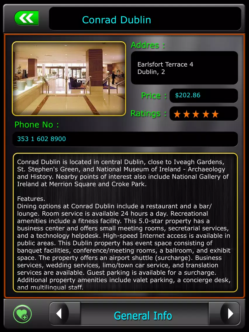 Dublin Offline Map Travel iPad  स्क्रीनशॉट