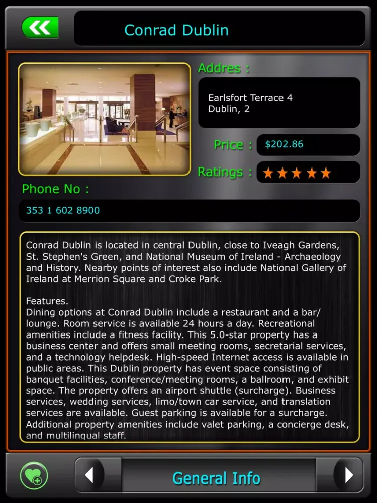 Screenshot di Dublin Offline Map Travel iPad 