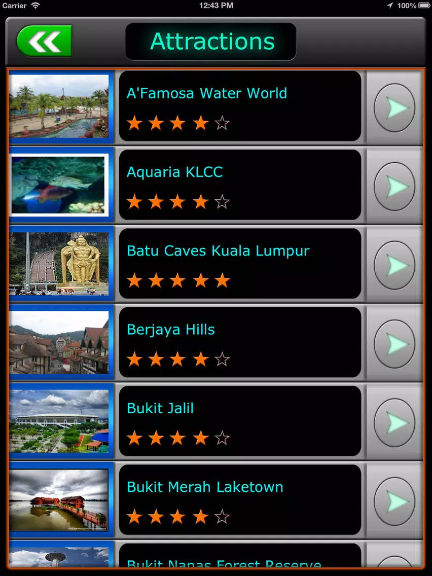 Capturas de pantalla de Kuala Lumpur Offline Travel iPad 