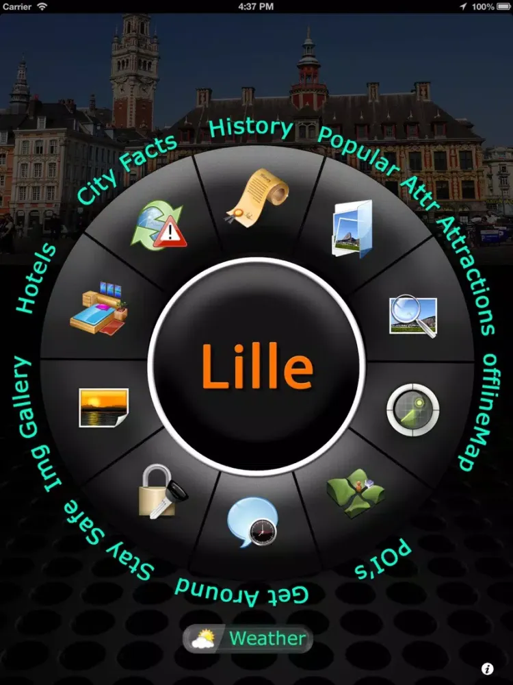 Lille Offline Map Travel Guide iPad 應用截圖