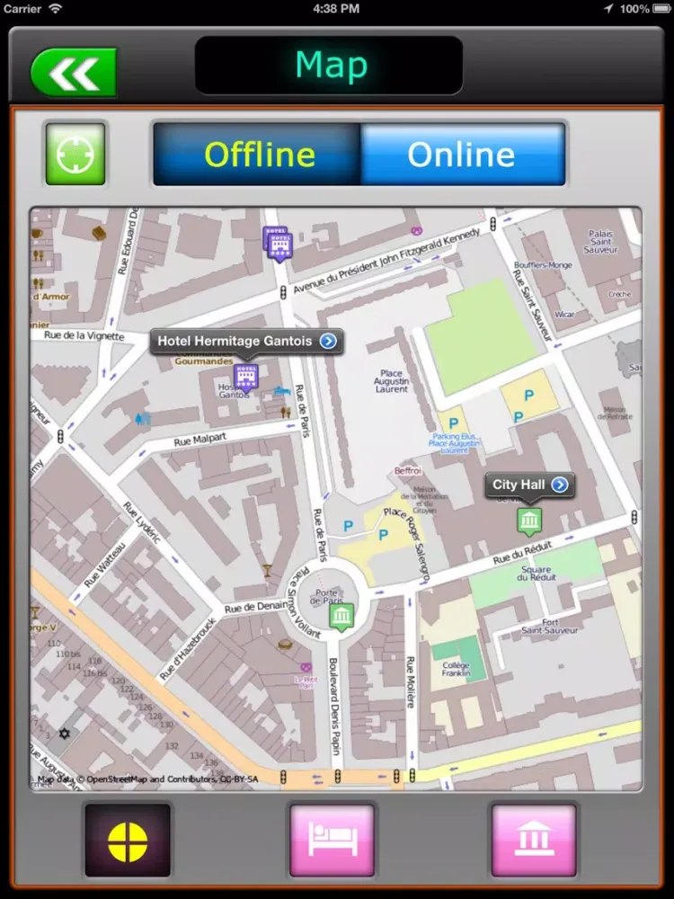 Lille Offline Map Travel Guide iPad 應用截圖