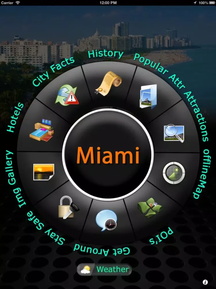 Miami Offline Map Travel Guide iPad  Screenshots