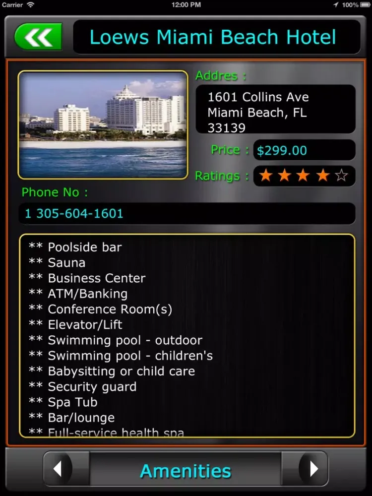 Miami Offline Map Travel Guide iPad  Screenshots