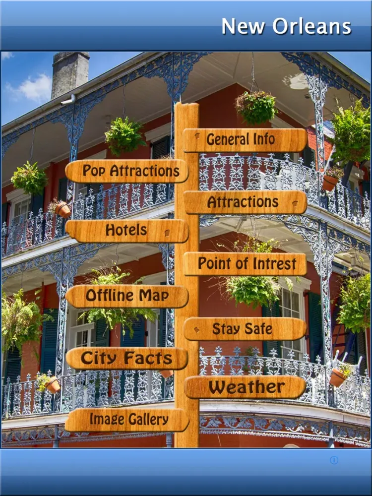 Tangkapan layar New Orleans Offline Map Guide iPad 