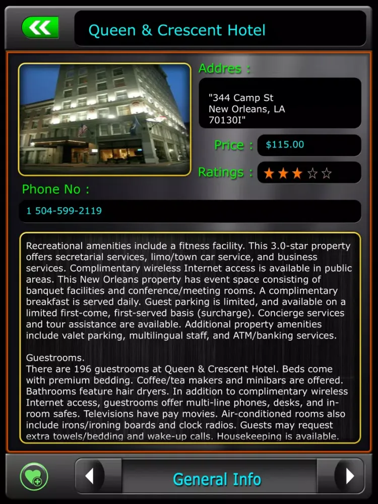 Tangkapan layar New Orleans Offline Map Guide iPad 