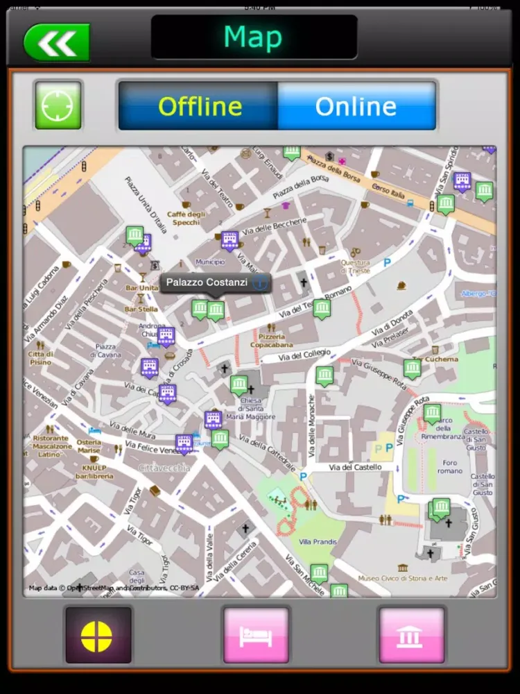 Trieste Offline Map Guide iPad 应用截图