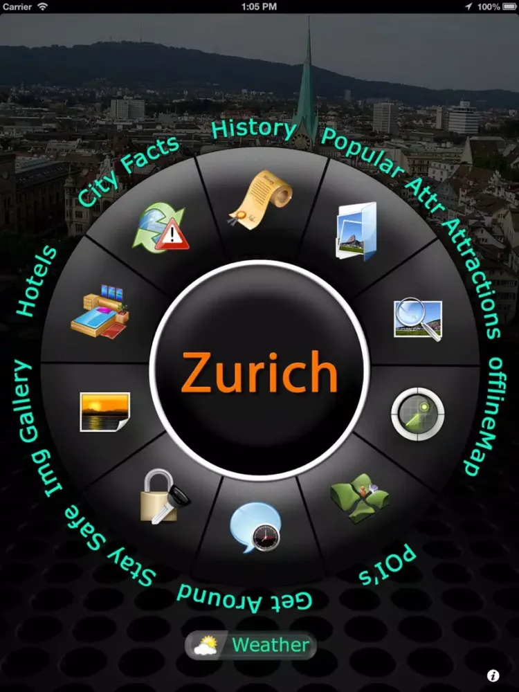 Zurich Offline Map Travel iPad  سکرین شاٹس