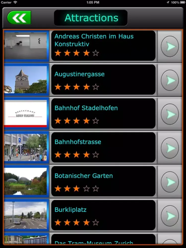 Zurich Offline Map Travel iPad  سکرین شاٹس