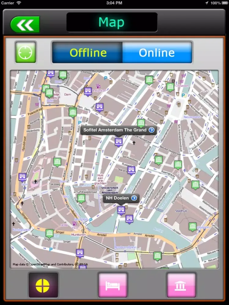 Tangkapan layar Amsterdam Offline Travel Guide iPad 