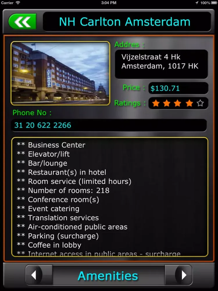 Tangkapan layar Amsterdam Offline Travel Guide iPad 