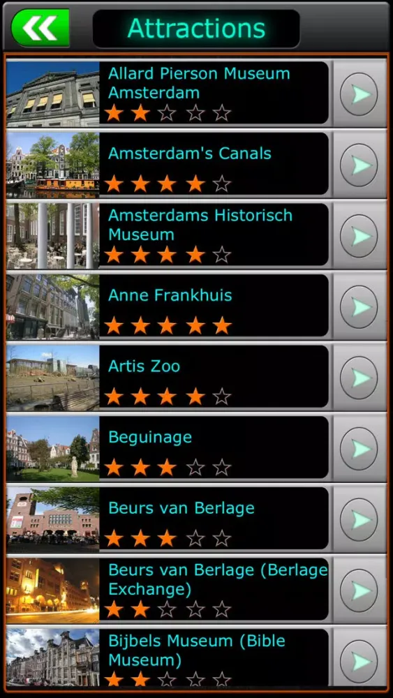 Tangkapan layar Amsterdam Offline Travel Guide