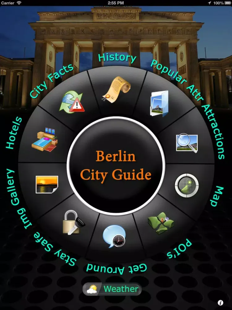 Berlin Offline Travel Guide iPad  Screenshots