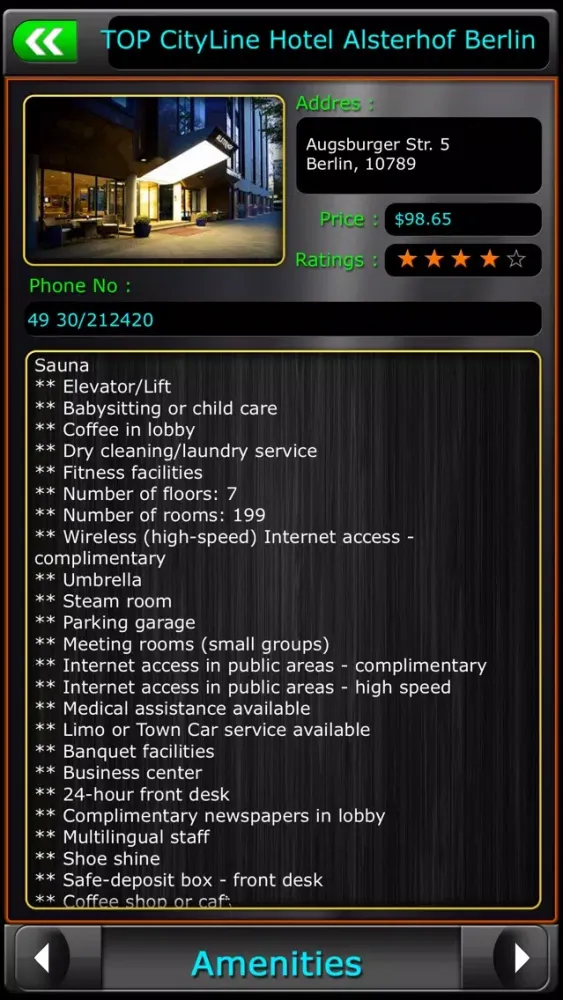 Berlin Offline Travel Guide Screenshots