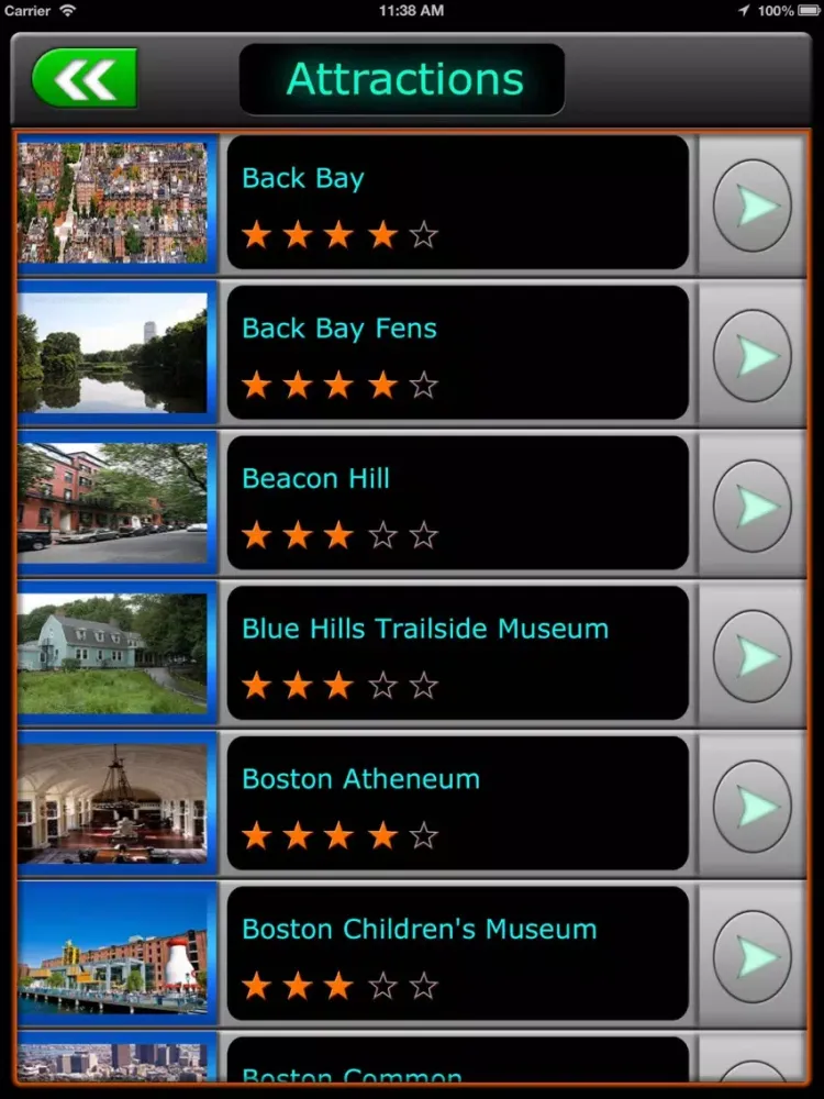 Скриншоты Boston Offline Travel Guide iPad 