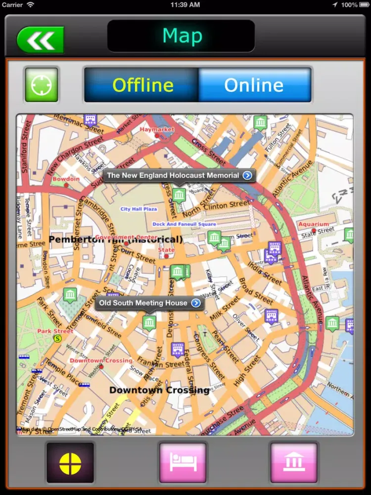Скриншоты Boston Offline Travel Guide iPad 