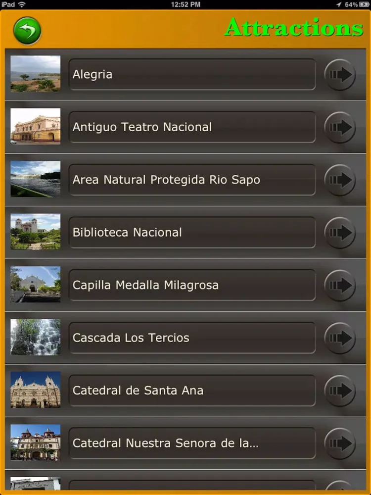 Capturas de tela do El Salvador Tourism Guide iPad 