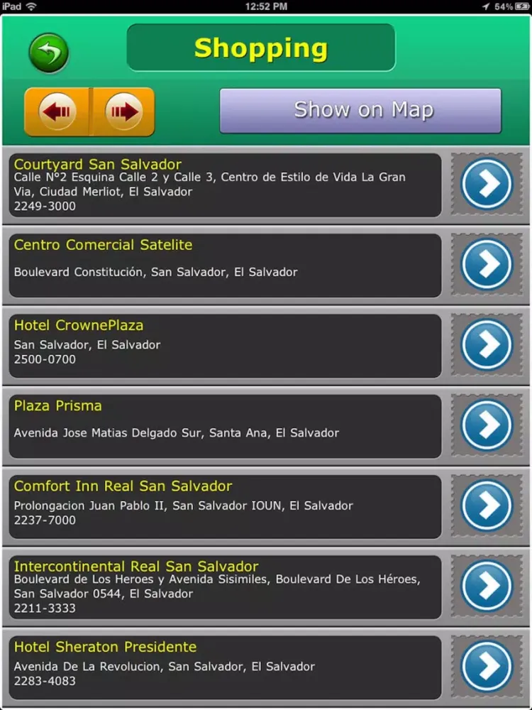 Capturas de tela do El Salvador Tourism Guide iPad 