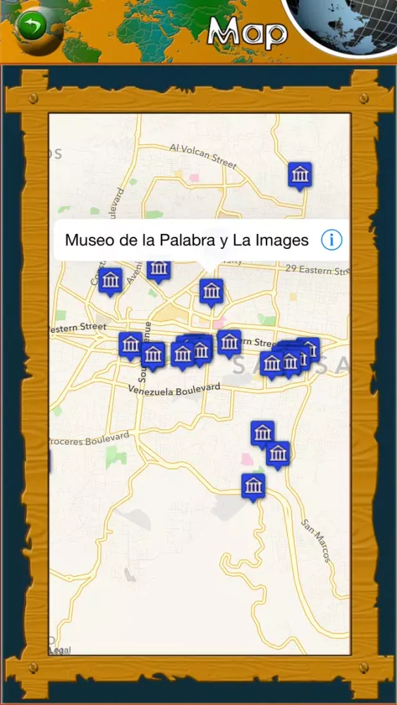 Capturas de tela do El Salvador Tourism Guide