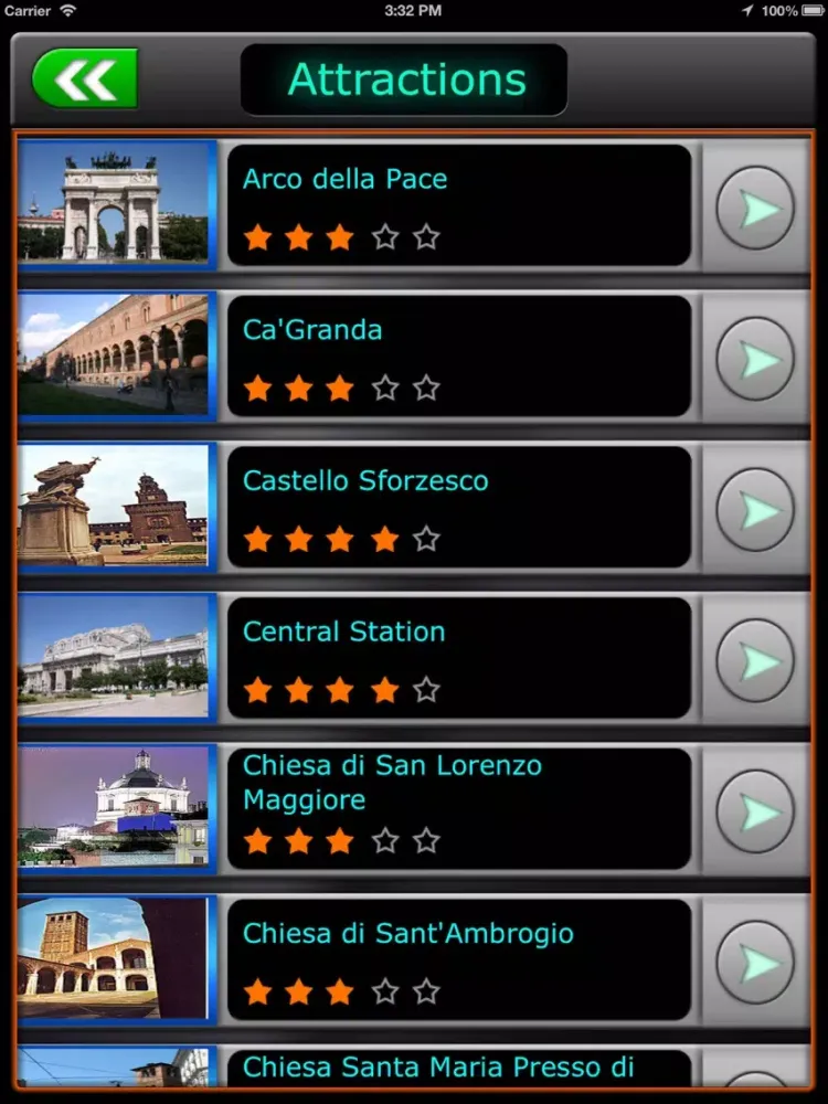 Milan Offline Map Travel Guide iPad 应用截图