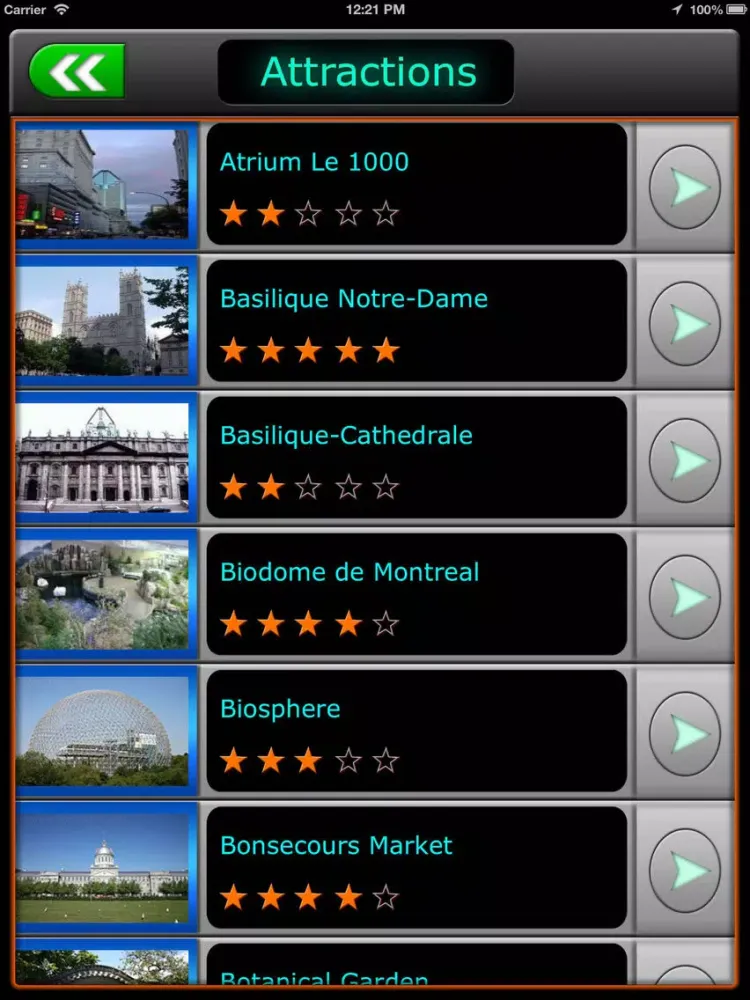 Capturas de pantalla de Montreal Offline Travel Guide iPad 