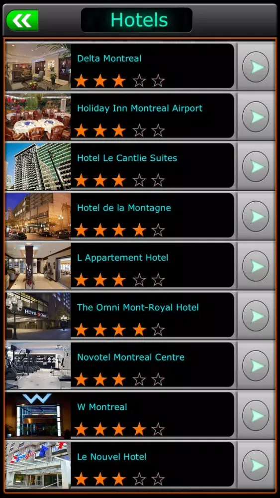 Capturas de pantalla de Montreal Offline Travel Guide