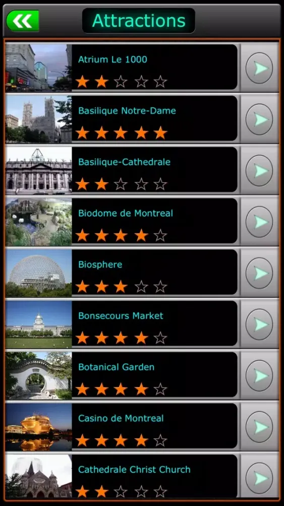 Capturas de pantalla de Montreal Offline Travel Guide
